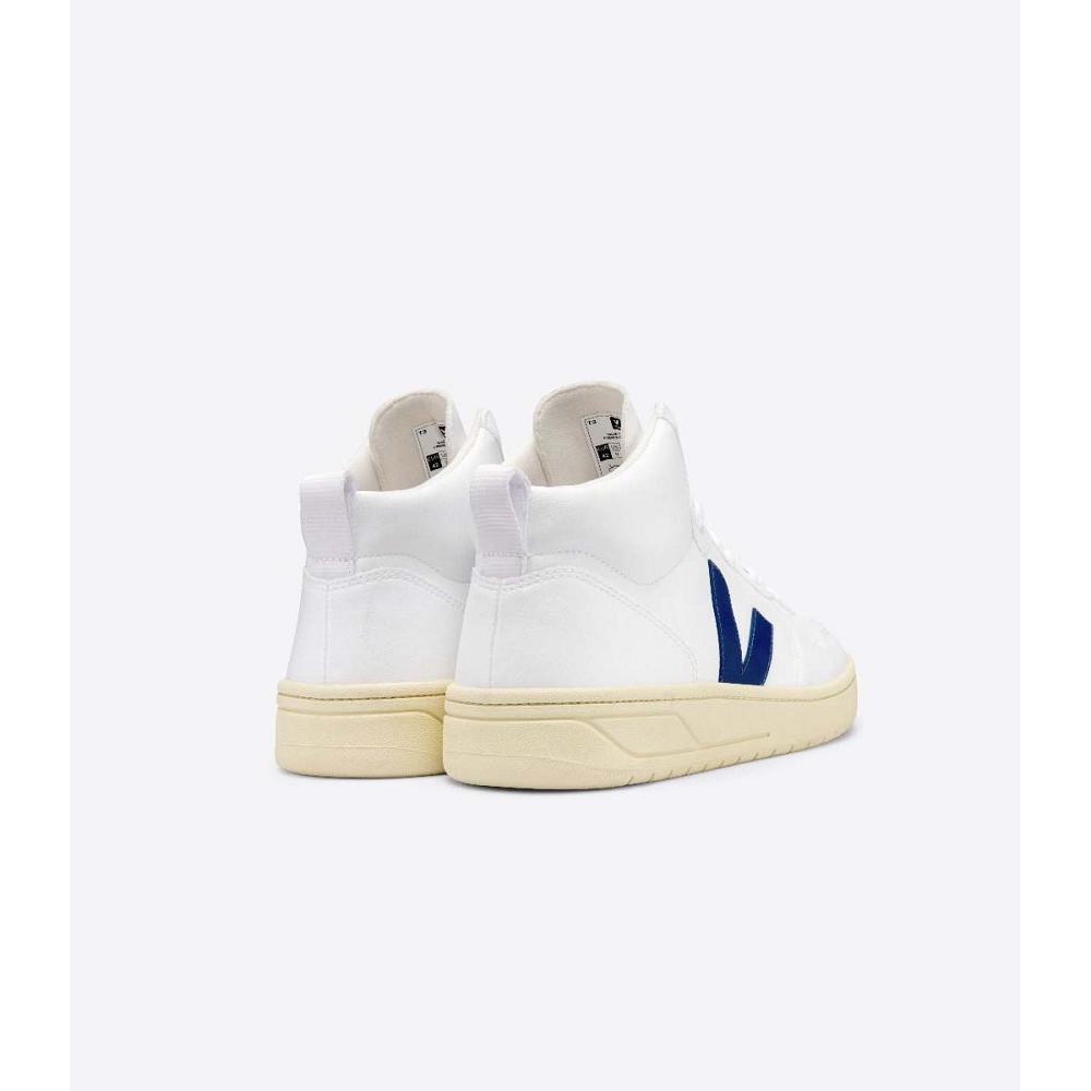 Veja V-15 CWL Topanky Damske White/Navy | SK 583WNB